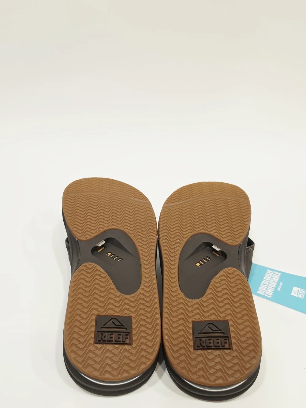 Reef Fanning Men's Dark Brown Padded Toe-Post Flip Flops Mens Size 13